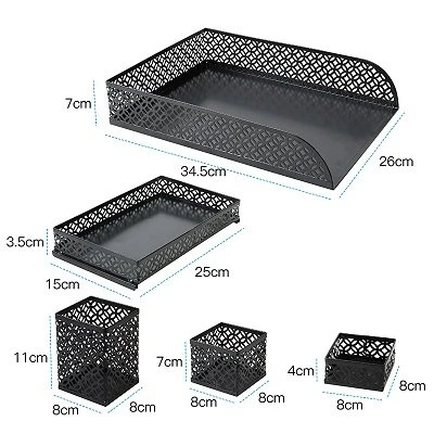 5 piece desk organizer set