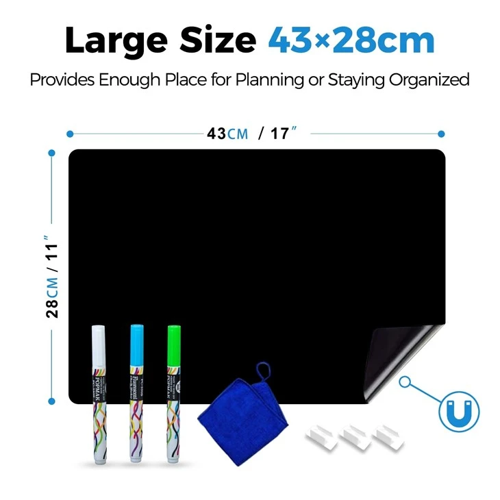Magnetic Black Dry Erase Board Magnetic Black Dry Erase Board